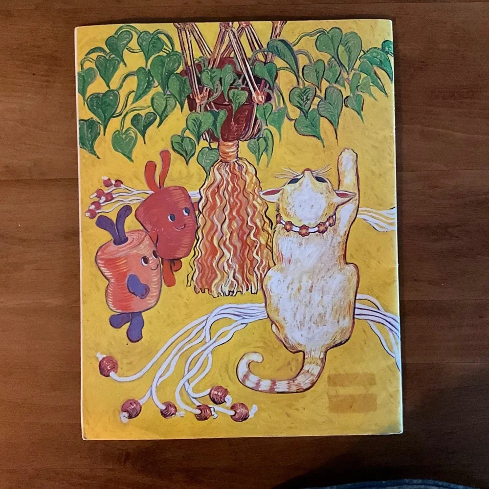 Vintage 1976 Macrame Book for Taurus Publication‎ Craft Knot Projects Owl Belt